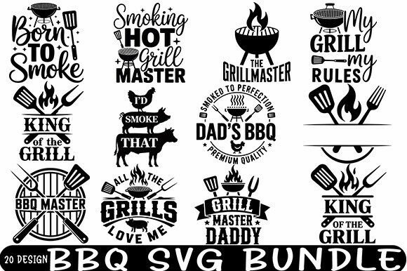 Download 20 BBQ SVG Bundle | Grill Master SVG | - Grill Collection