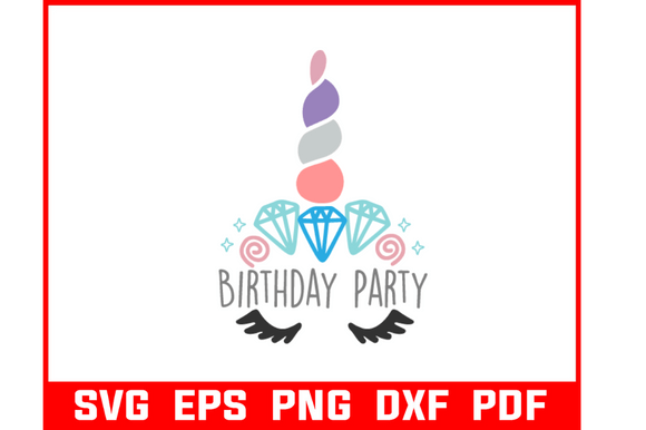 Download Birthday Party Unicorn Theme Svg - Unicorn theme Collection