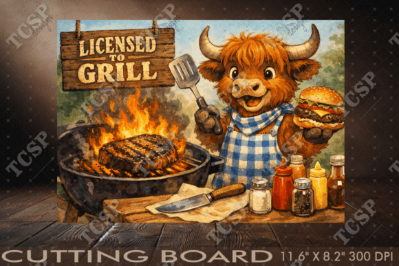 Download Licensed to Grill Cutting Board - Grill Collection