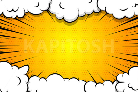 Download Cartoon Puff Cloud Yellow Comic Book - Comic book Collection