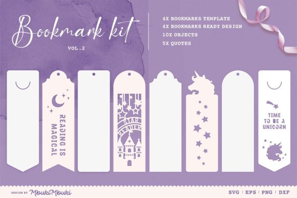 Download Bookmark Kit Unicorn Theme / SVG - Unicorn theme Collection