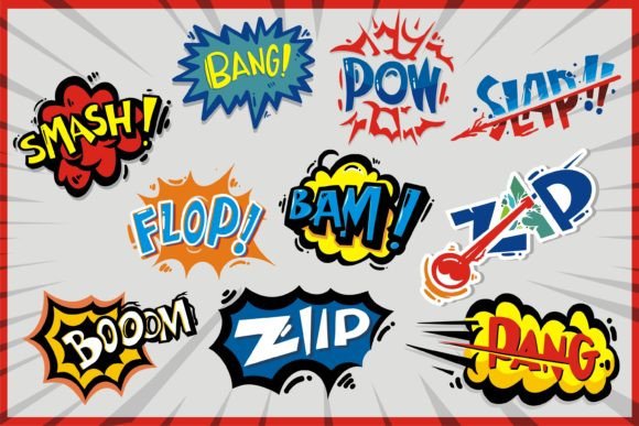 Download Comic Book Words and Sound Effects - Comic book Collection