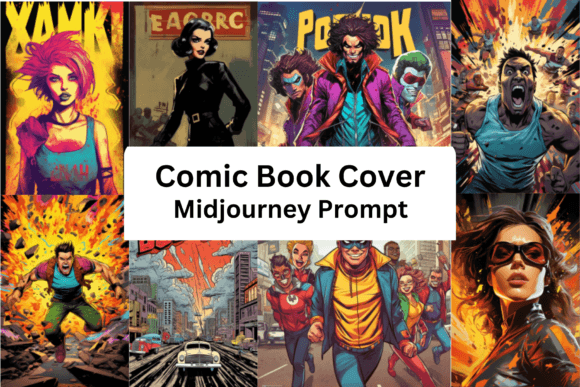 Download Ai Prompt for Comic Book Cover - Comic book Collection