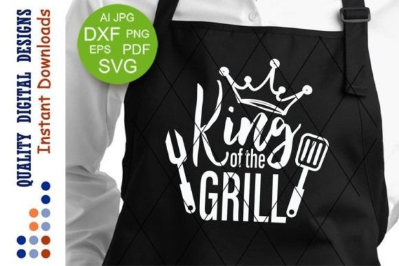 Download King of the Grill Apron Design BBQ - Grill Collection