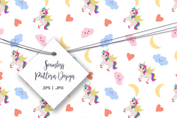 Download Seamless Pattern with Unicorn Theme - Unicorn theme Collection